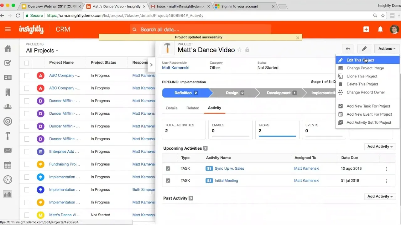 InsightlyCRM