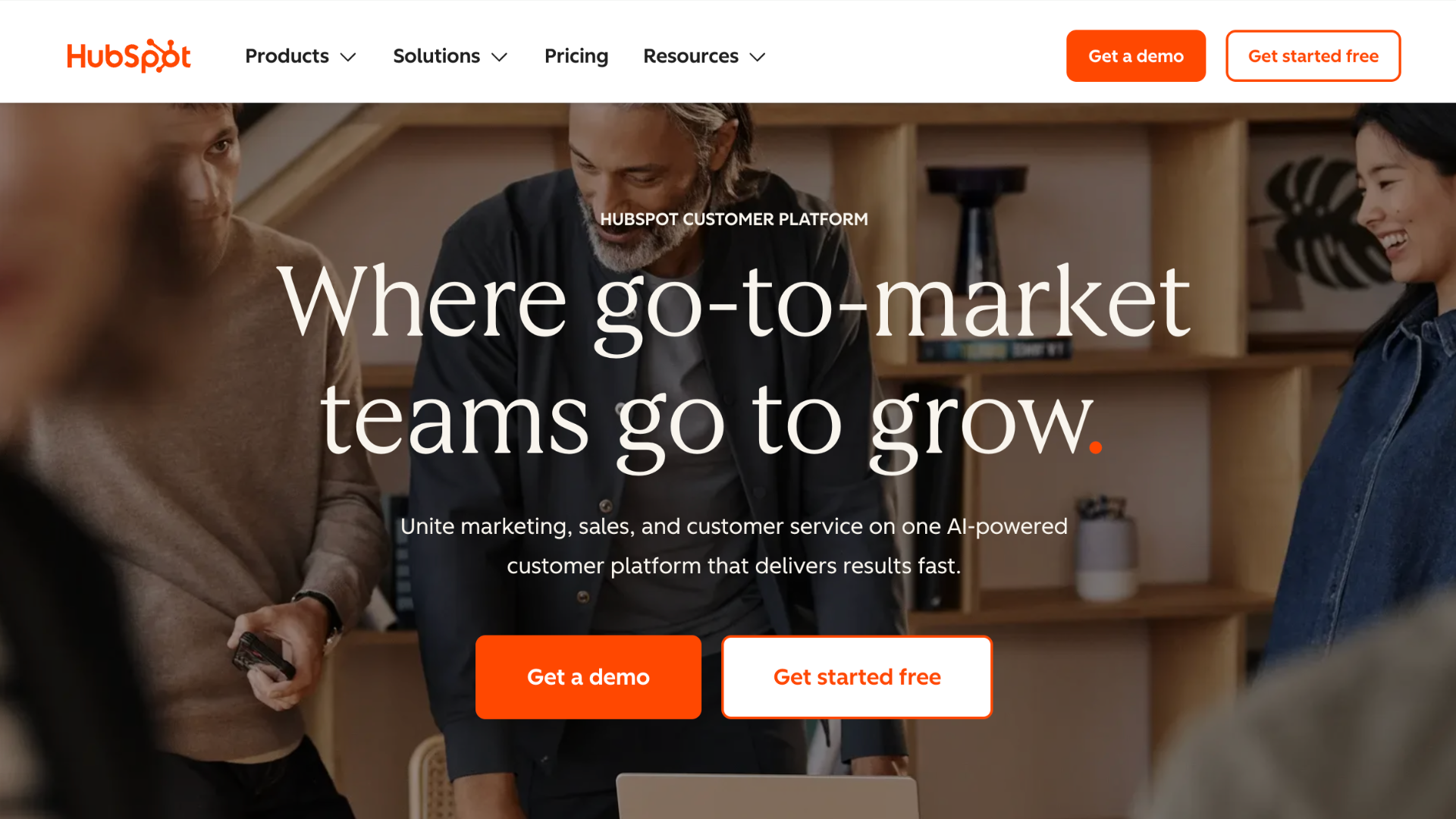 Hubspot landing page