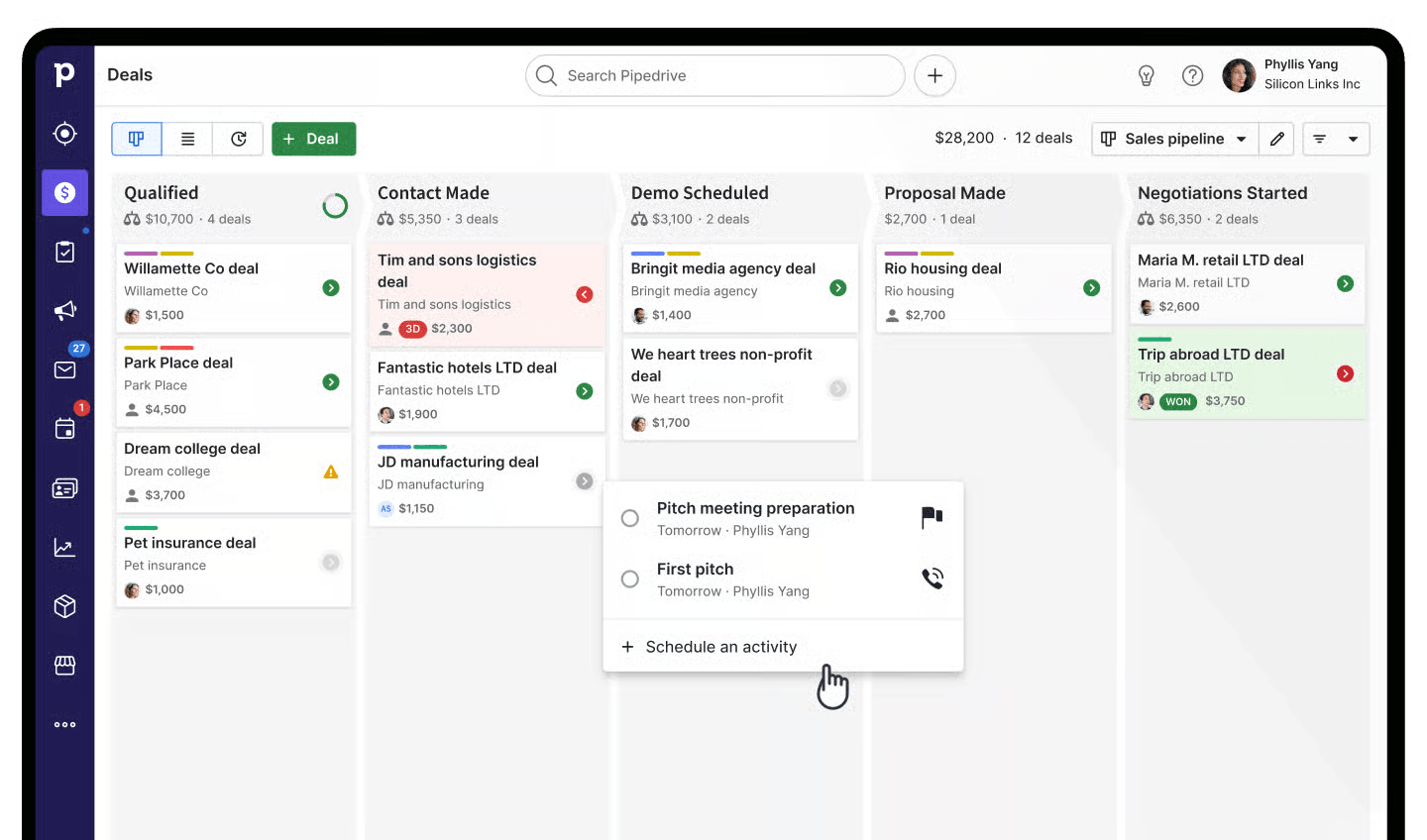 Pipedrive's wealth management software for financial advisors